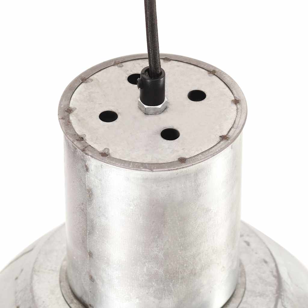 vidaXL Hanging Lamp | Silver | Iron with silver coating | Medium | Industrial 6