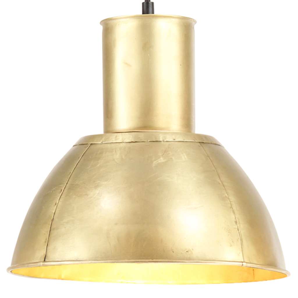 vidaXL Hanging Lamp 25 W Brass Round 28.5 cm E27 1