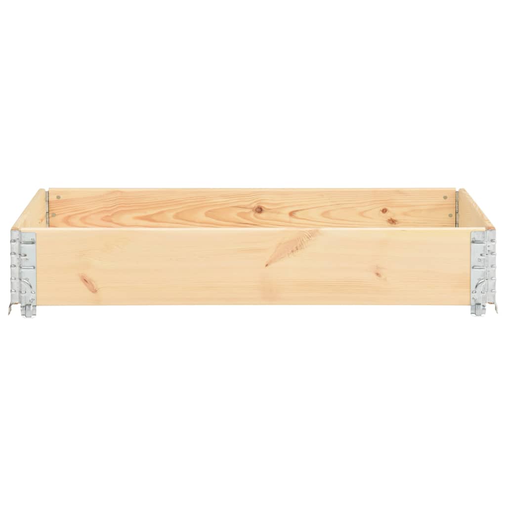 vidaXL Raised Bed 80x120 cm Solid Pine Wood 3