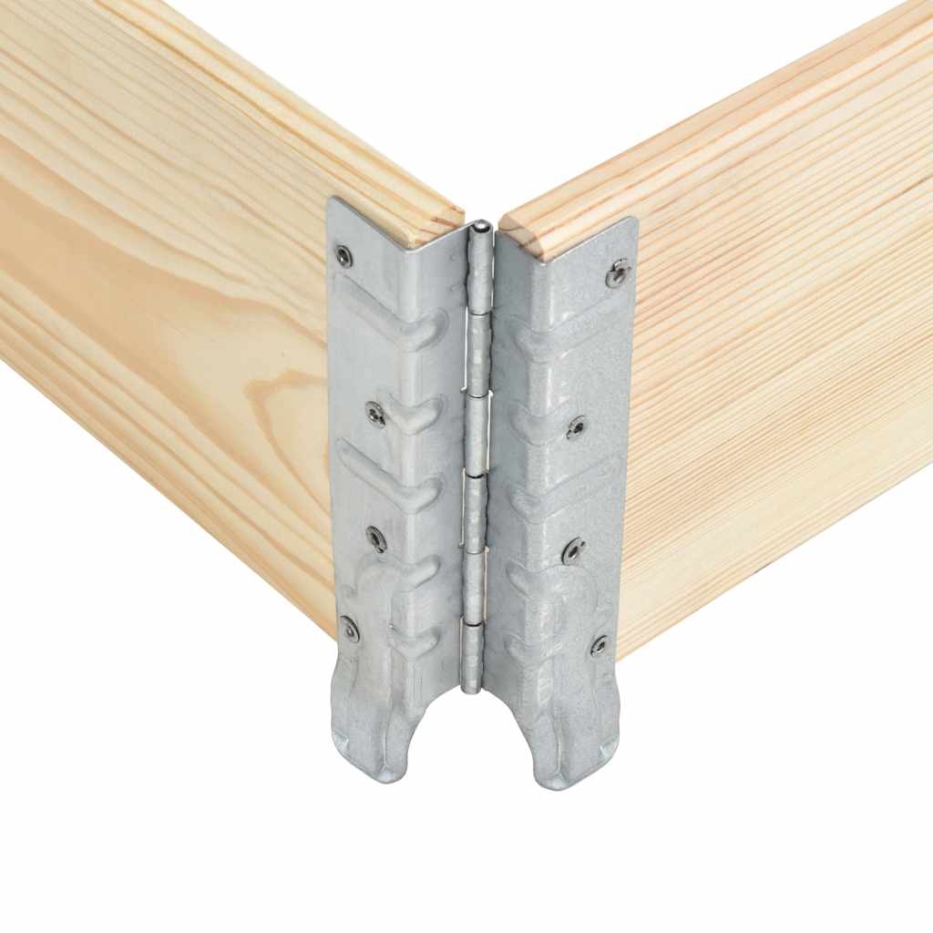 vidaXL Raised Bed 80x120 cm Solid Pine Wood 5