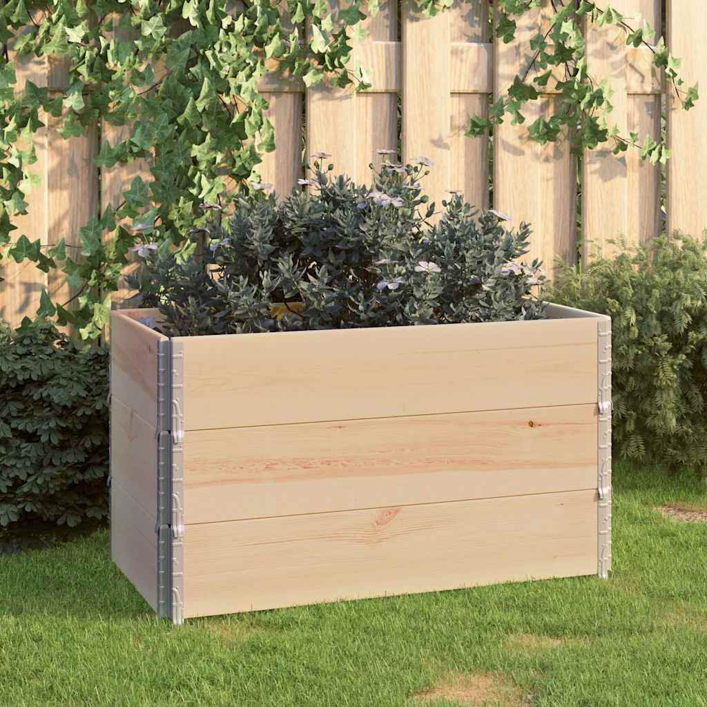 Raised Bed Solid Pine Wood 50 cm 100 cm 3