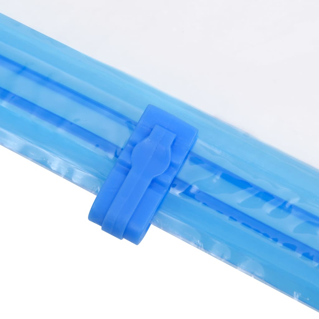 vidaXL Vacuum Travel Bag | Set of 20 | Transparent and Blue | Plastic 4