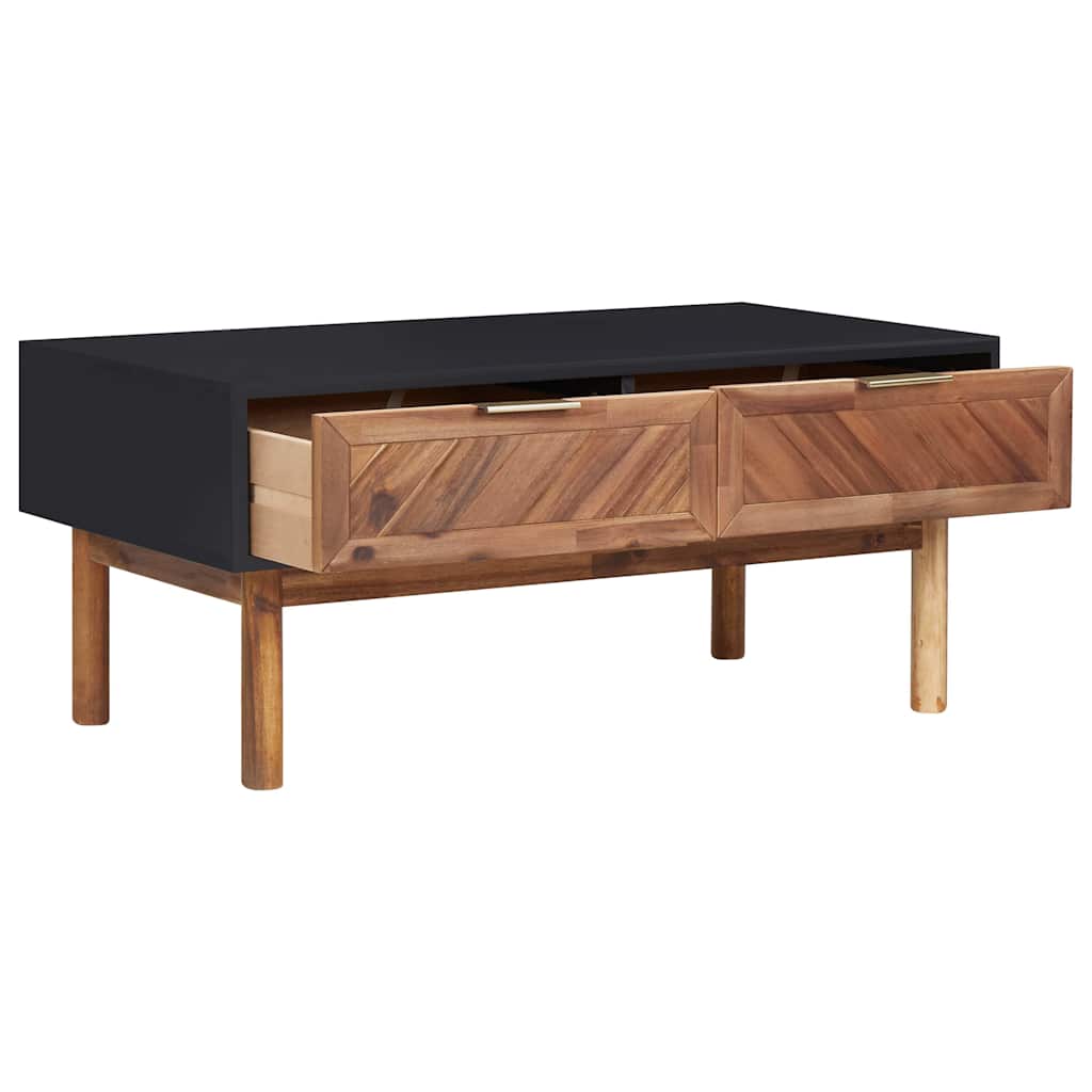 289908 vidaXL Coffee Table 90x50x40 cm Solid Acacia Wood and MDF 2