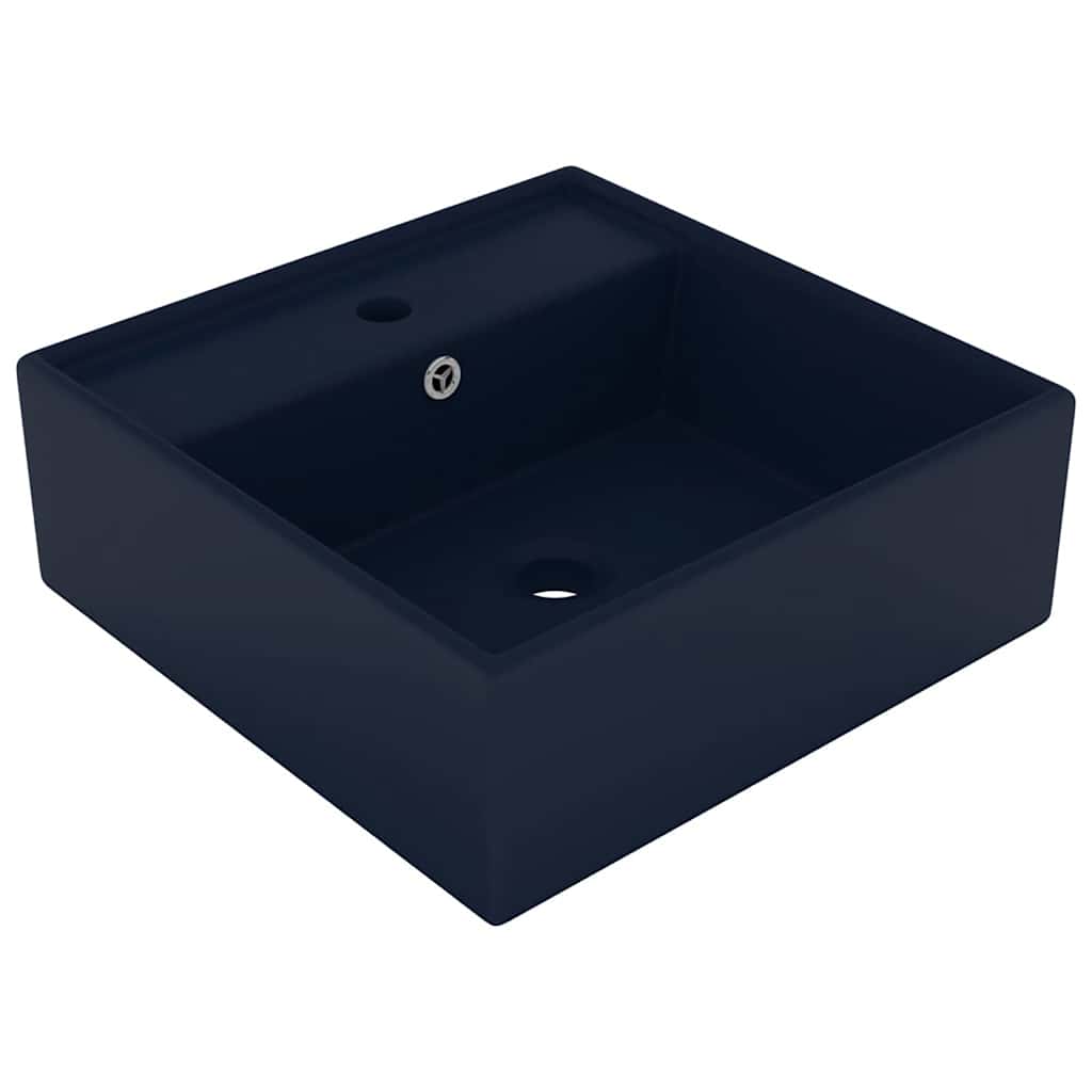 Luxury Basin Overflow Square Matt Pink 41x41 cm Ceramic Matte dark blue