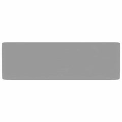 vidaXL Luxury Wash Basin Matt Light Grey 41x30x12 cm Ceramic 4