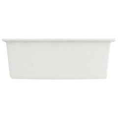 147064 vidaXL Kitchen Sink with Overflow Hole White Granite 4
