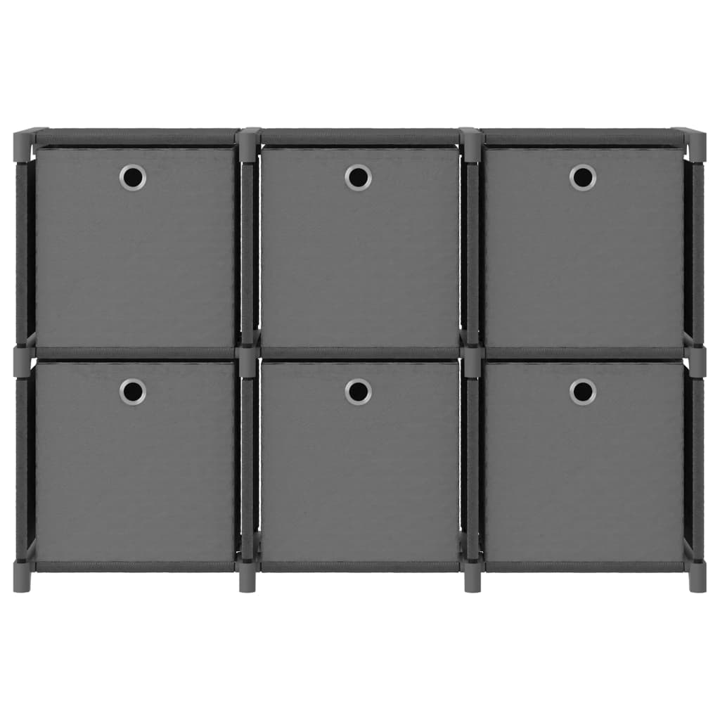 vidaXL Display Shelf | Grey | Fabric (100% polyester), steel | Medium 2