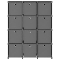 vidaXL Display Shelf | Grey | Fabric (100% polyester), steel | Large 2