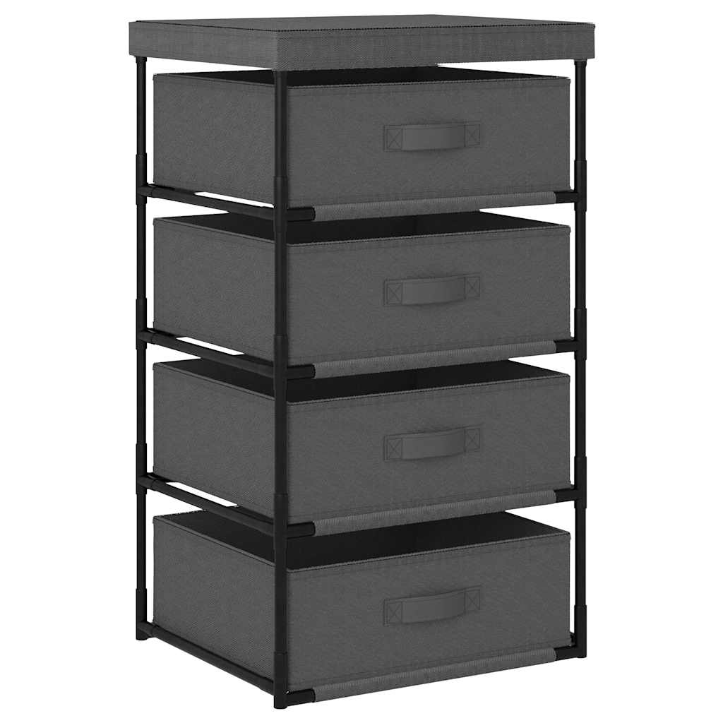 vidaXL Storage Rack | Steel Grey | Steel, Fabric (100% Polyester) | Medium 1