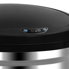 vidaXL Automatic Sensor Dustbin 30 L Stainless Steel 6