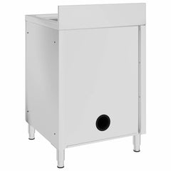Commercial Kitchen Sink Cabinet 180x60x96 cm Stainless Steel 60 cm sink