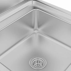 Commercial Kitchen Sink Cabinet 180x60x96 cm Stainless Steel 60 cm sink