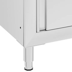 Commercial Kitchen Sink Cabinet 180x60x96 cm Stainless Steel 60 cm sink