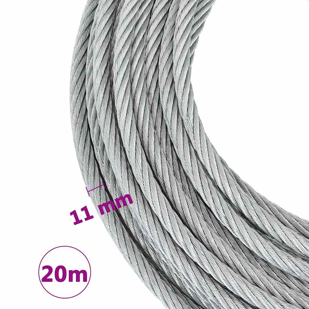 Wire Rope Cable 20 m 1600 kg