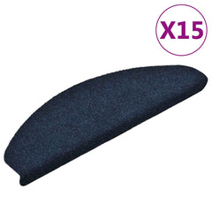 Stair Mats Self-adhesive 15 pcs in Navy
