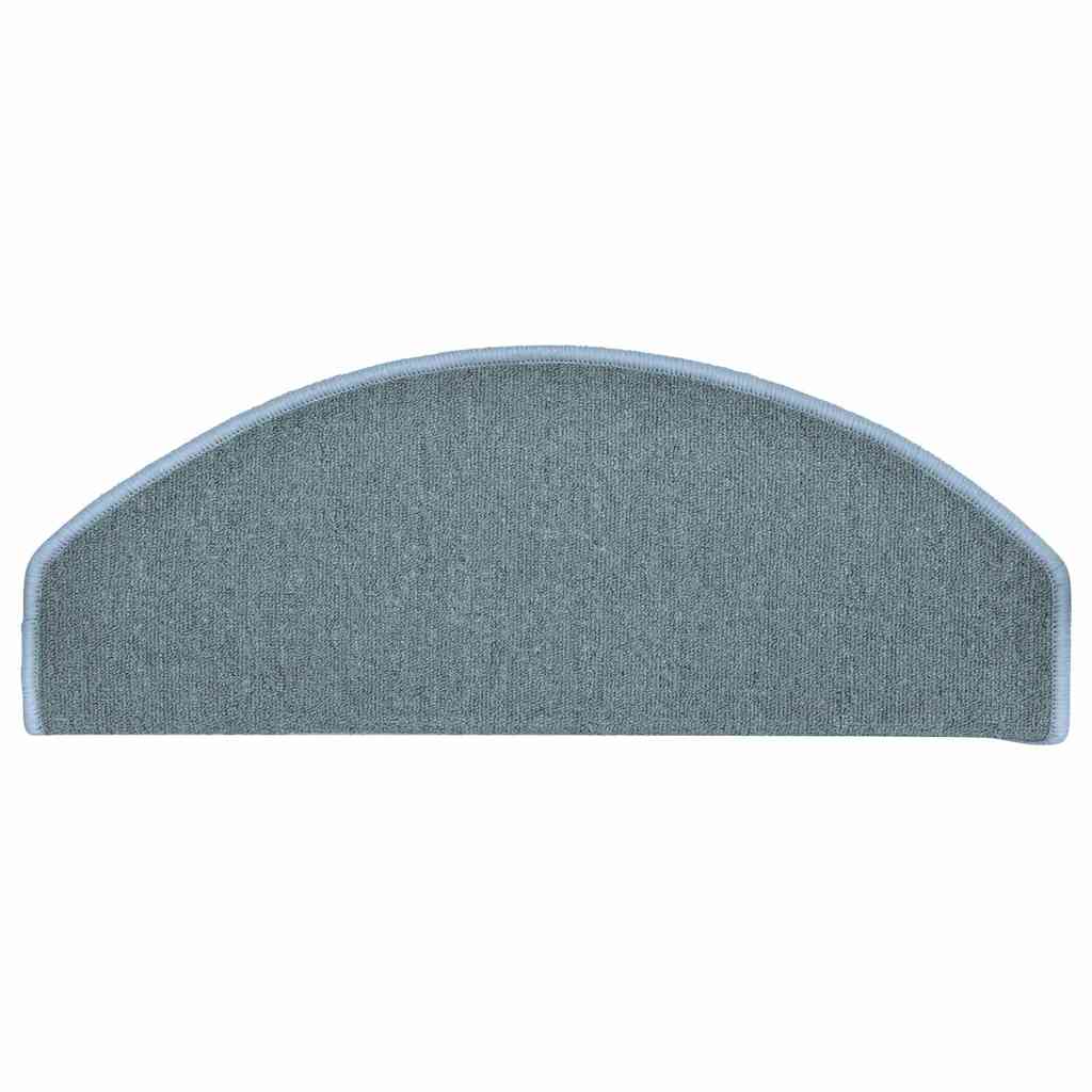 vidaXL Stair mats 15 pcs 65 x 24 x 4 cm Non-Slip Sea Blue 5