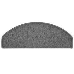 vidaXL Stair mats 15 pcs 65 x 24 x 4 cm Non-Slip Grey and Black 5