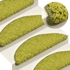 Stair Mats Half Round Green