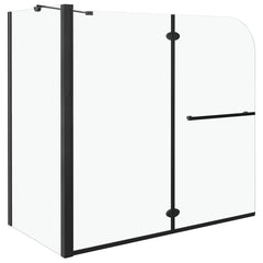 Bi-Folding Shower Enclosure 120 x 67 x 129 cm Transparent