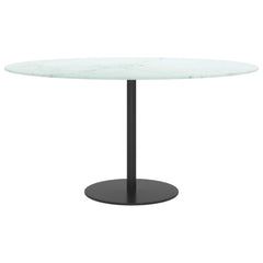 vidaXL Table Top | White | Tempered glass | 80 cm diameter | Durable 3