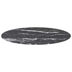 vidaXL Table Top | Black | Tempered glass | 90 cm | Decorative Inlays 2