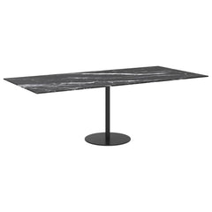 vidaXL Table Top | Black with marble pattern | Tempered Glass | Standard 5