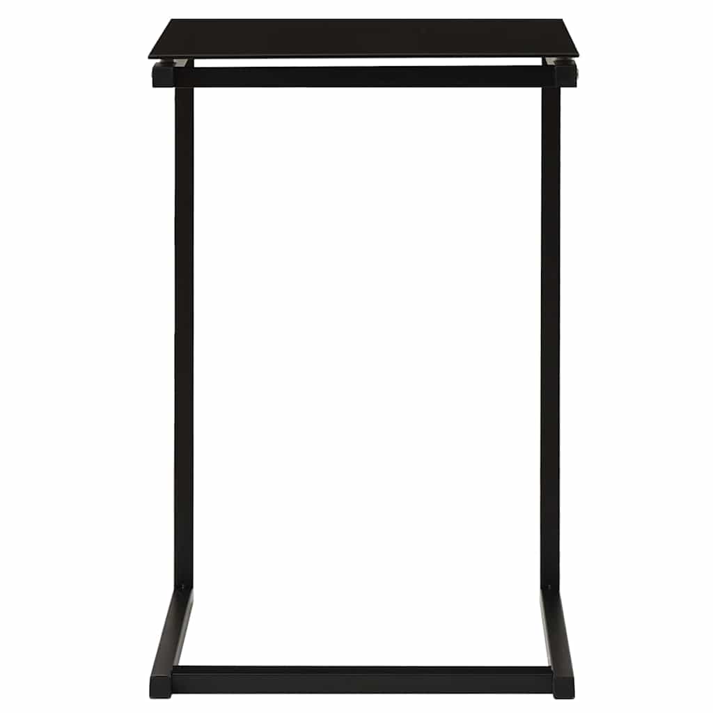 vidaXL Side Table | Black | Tempered Glass | 40x40x60 cm | Stylish Design 2