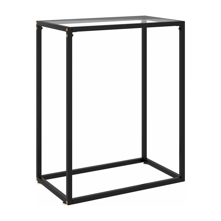 Console Table Transparent Tempered Glass