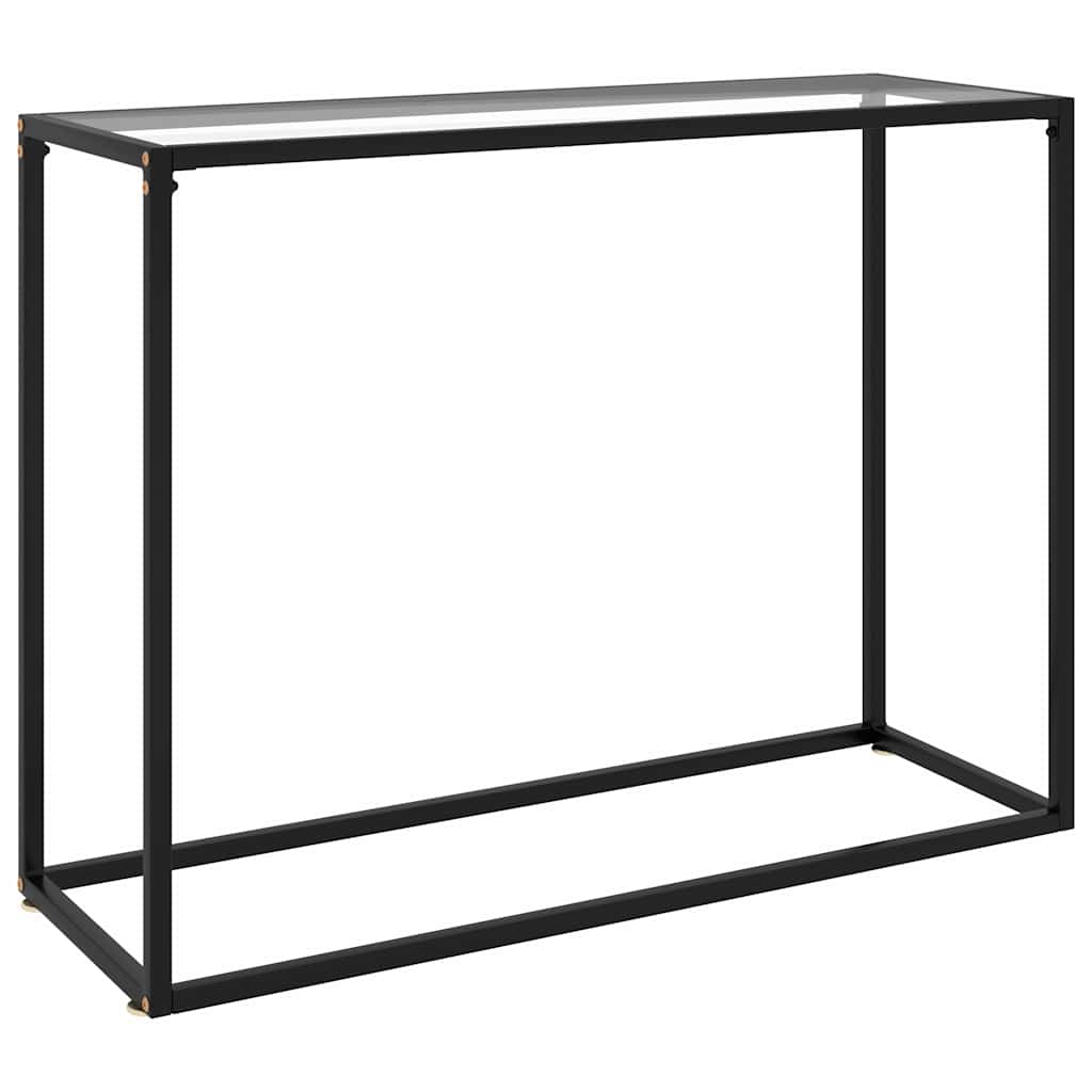 vidaXL Console Table | Transparent | Tempered glass | 100 x 35 x 75 cm | Simple 1