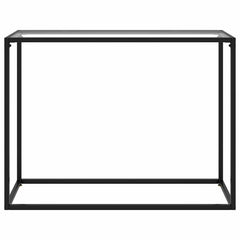 vidaXL Console Table | Transparent | Tempered glass | 100 x 35 x 75 cm | Simple 2