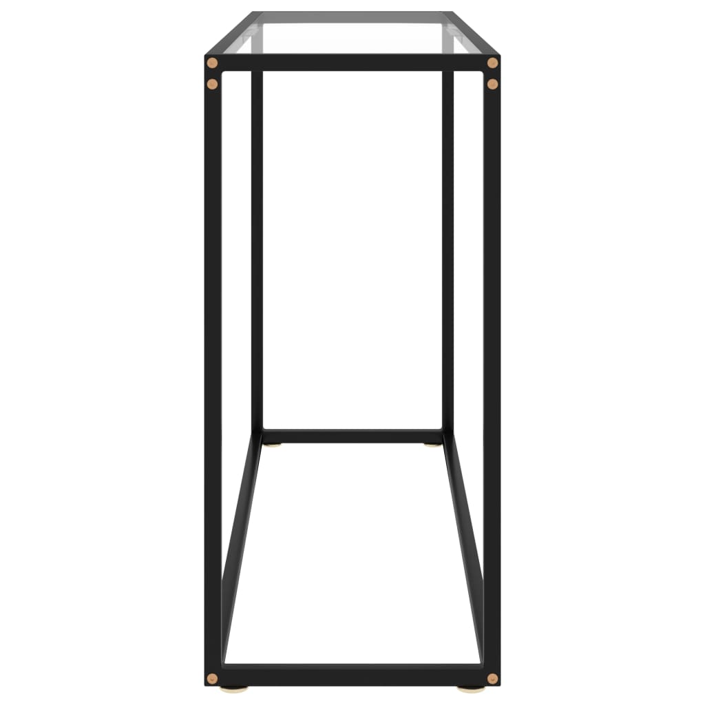 vidaXL Console Table | Transparent | Tempered glass | 100 x 35 x 75 cm | Simple 3