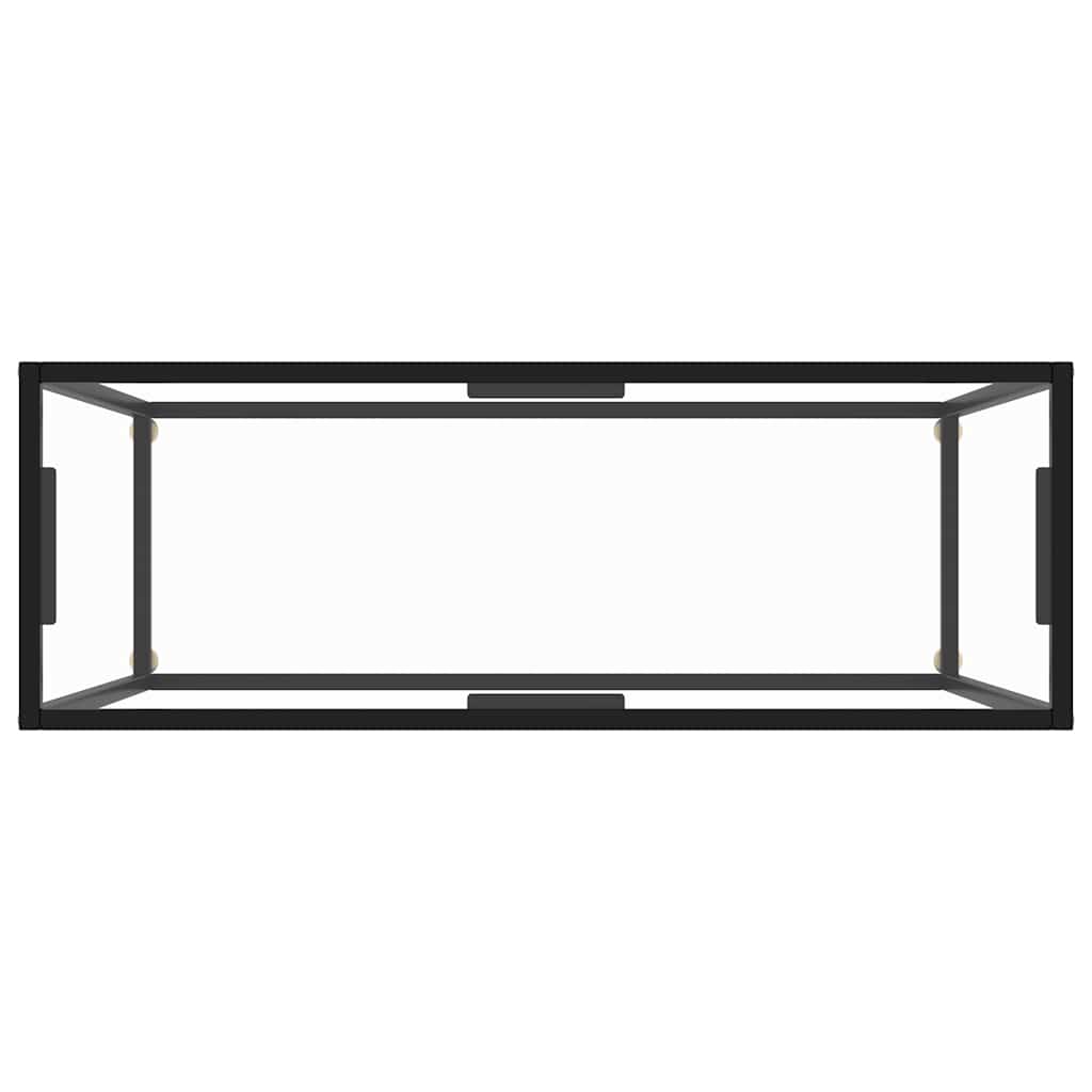 vidaXL Console Table | Transparent | Tempered glass | 100 x 35 x 75 cm | Simple 4