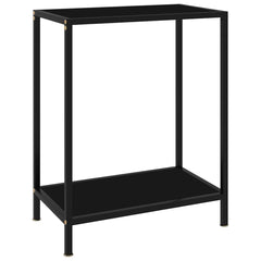 vidaXL Console Table Tempered Glass with Feet