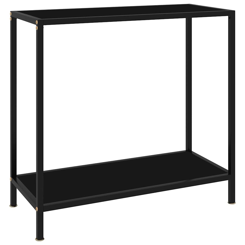 vidaXL Console Table Tempered Glass with Feet