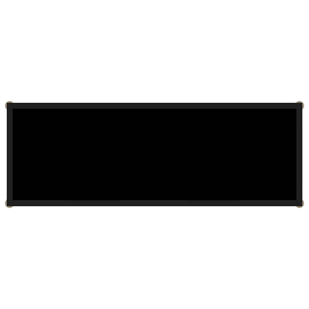 vidaXL Console Table Black 100x35x75 cm Tempered Glass 4