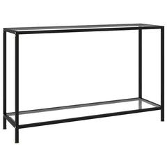 vidaXL Console Table Tempered Glass with Feet