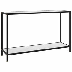 vidaXL Console Table Tempered Glass with Feet