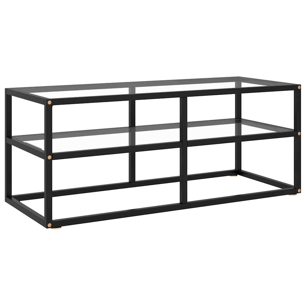 TV Cabinet with Glass 100x40x40 cm Transparent