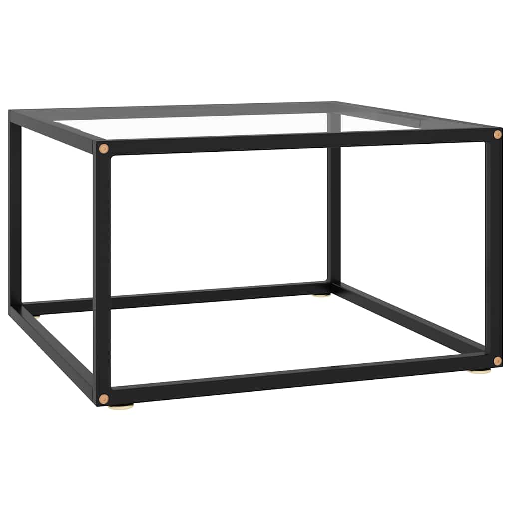 vidaXL Coffee Table with Glass Height 35 cm