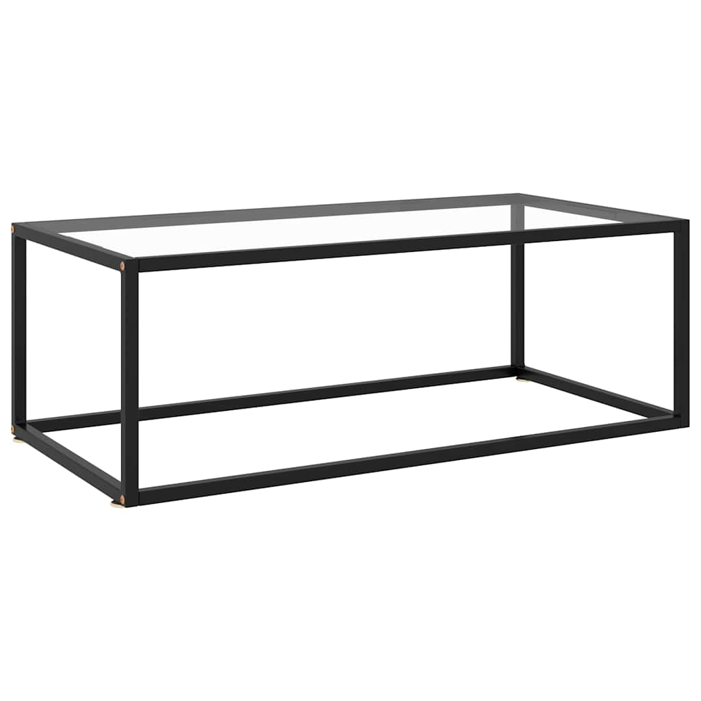 Coffee Table with Glass Height 35 cm Transparent 100 cm 50 cm