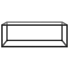 vidaXL Coffee Table | Black and Transparent 2
