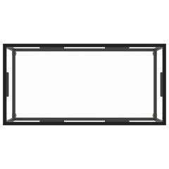 vidaXL Coffee Table | Black and Transparent 4