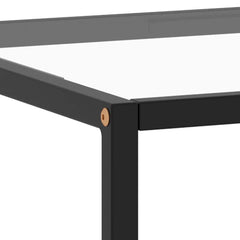 vidaXL Coffee Table | Black and Transparent 5