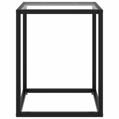 vidaXL Coffee Table | Black | Tempered Glass | 40x40x50 cm | Modern 2
