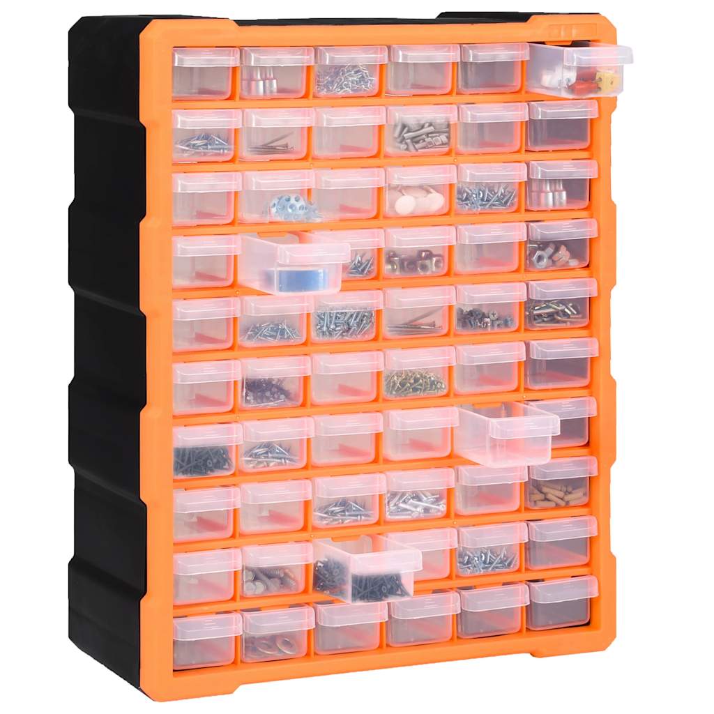 vidaXL Multi-drawer Organiser with 60 Drawers 38x16x47.5 cm 6