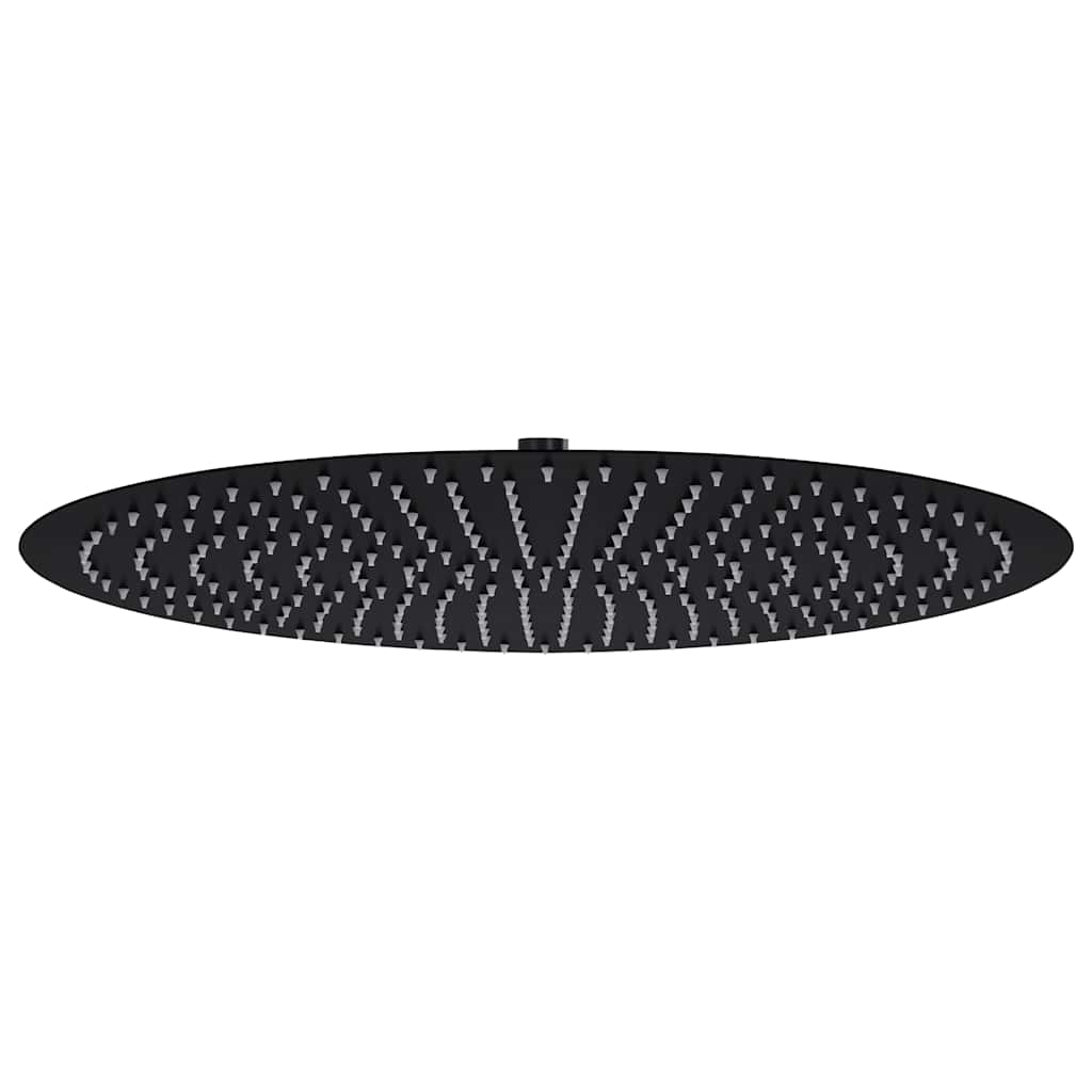 Rain Shower Head Stainless Steel Square Black Ø 50 cm