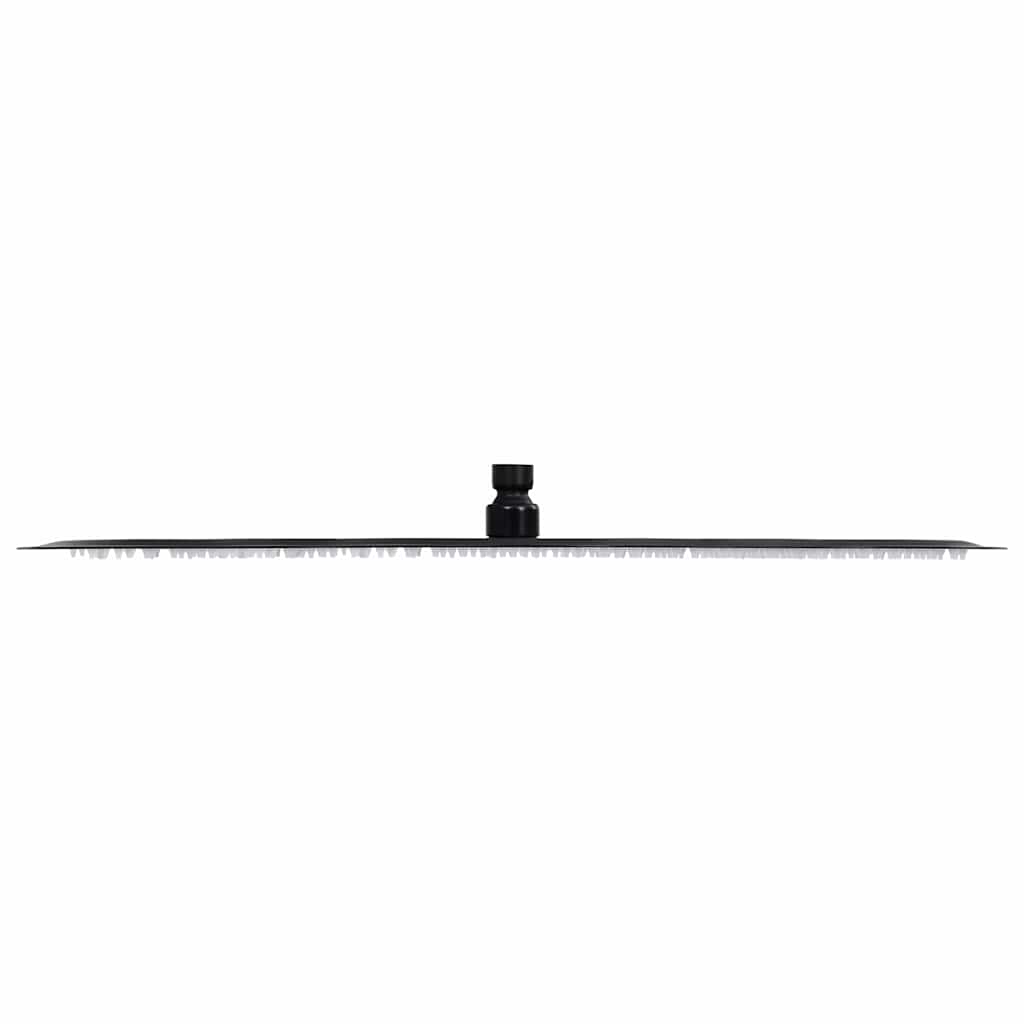 Rain Shower Head Stainless Steel Square Black Ø 50 cm