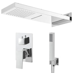 147725 vidaXL Shower System Stainless Steel 201 Silver 2