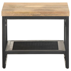 320241 vidaXL Side Table 40x40x35 cm Solid Mango Wood 2
