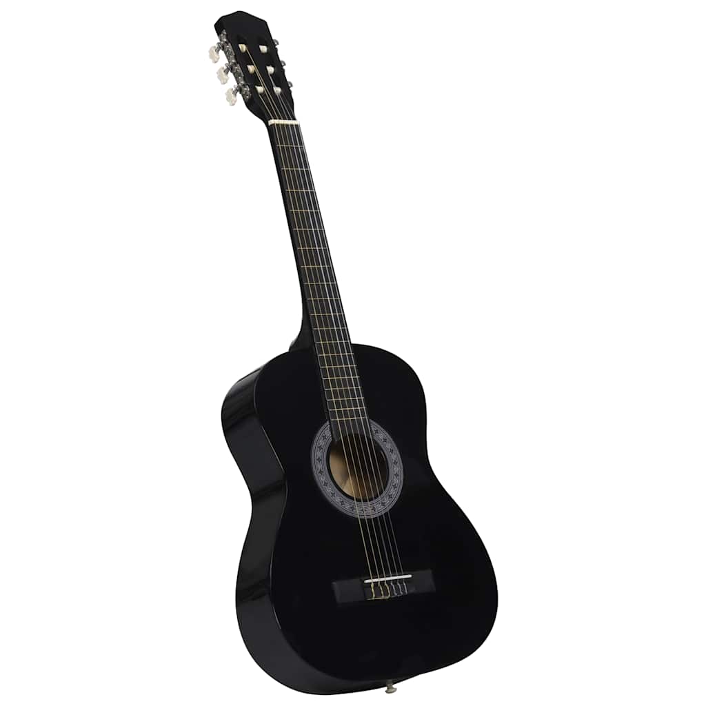 vidaXL Classical Guitar for Beginner with Bag Black 3/4 36" 2